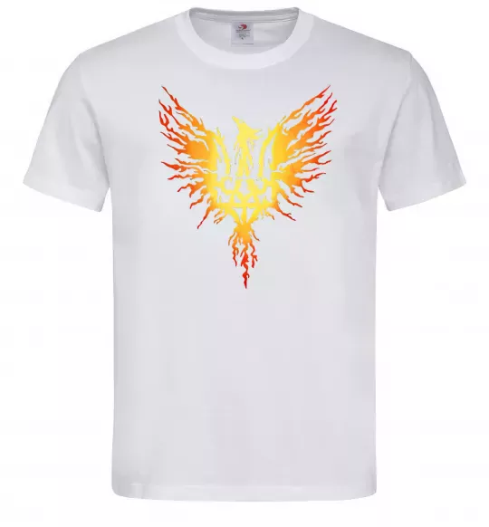 Чоловіча футболка Герб птах жовтий Білий фото