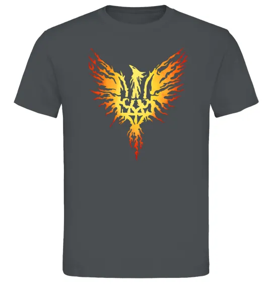 Чоловіча футболка Герб птах жовтий Графіт фото