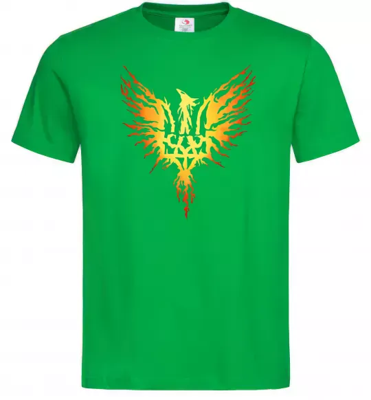 Чоловіча футболка Герб птах жовтий Зелений фото
