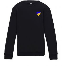 Дитячий світшот Сердечко прапор ВИШИВКА