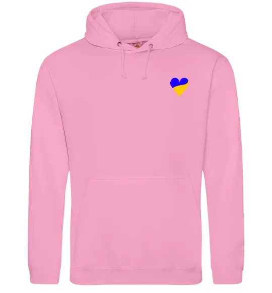 Чоловіча толстовка (худі) Сердечко прапор ВИШИВКА Рожевий фото
