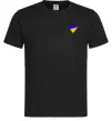 Мужская футболка Сердечко прапор ВИШИВКА Черный Мужская футболка Сердечко прапор ВИШИВКА Черный фото