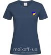 Жіноча футболка Сердечко прапор ВИШИВКА Темно-синій фото