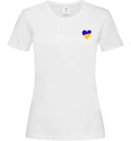 Жіноча футболка Сердечко прапор ВИШИВКА Жіноча футболка Сердечко прапор ВИШИВКА