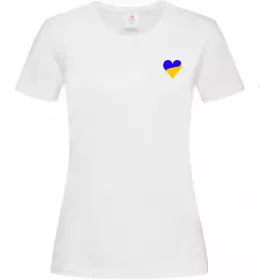 Женская футболка Рука зі стрічкою прапор ВИШИВКА Черный фото