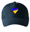 Кепка Сердечко прапор ВИШИВКА Темно-синій фото