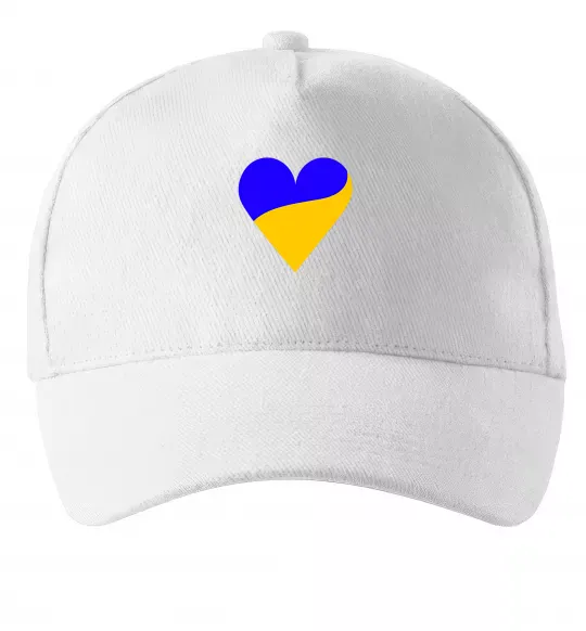 Кепка Сердечко прапор ВИШИВКА Білий фото