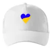 Кепка Сердечко прапор ВИШИВКА Білий фото