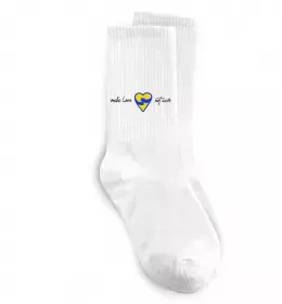 Носки Be brave be strong be free Белый фото