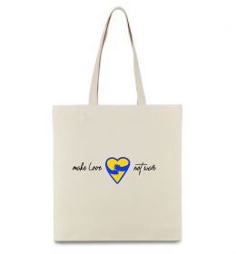 Еко-сумка Make love not war серце обіймів
