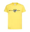 Дитяча футболка Make love not war серце обіймів Лимонний Дитяча футболка Make love not war серце обіймів Лимонний фото