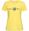 Жіноча футболка Make love not war серце обіймів Лимонний фото