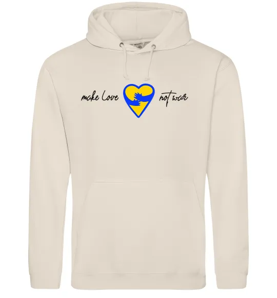 Чоловіча толстовка (худі) Make love not war серце обіймів Таш фото