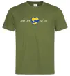 Чоловіча футболка Make love not war серце обіймів Оливковий Чоловіча футболка Make love not war серце обіймів Оливковий фото