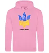 Мужская толстовка (худи) Glory to Ukraine glory to heroes Розовый фото