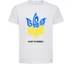 Детская футболка Glory to Ukraine glory to heroes Белый фото
