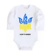 Детский боди Glory to Ukraine glory to heroes Белый фото