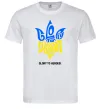 Чоловіча футболка Glory to Ukraine glory to heroes Білий Чоловіча футболка Glory to Ukraine glory to heroes Білий фото