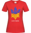 Женская футболка Glory to Ukraine glory to heroes Красный фото