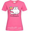 Жіноча футболка Котобандерівка Яскраво-рожевий фото