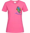 Жіноча футболка Ukraine in my heart Яскраво-рожевий Жіноча футболка Ukraine in my heart Яскраво-рожевий фото