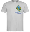 Мужская футболка Ukraine in my heart Серый Мужская футболка Ukraine in my heart Серый фото