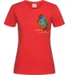 Жіноча футболка Ukraine in my heart Червоний Жіноча футболка Ukraine in my heart Червоний фото