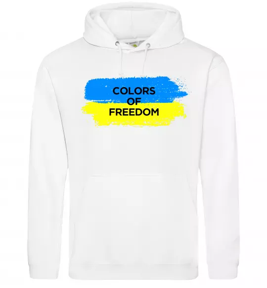 Чоловіча толстовка (худі) Colors of freedom Білий фото