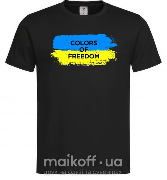 Мужская футболка Colors of freedom Черный фото