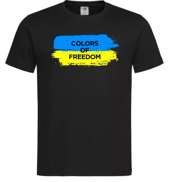 Мужская футболка Colors of freedom Черный фото