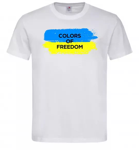 Мужская футболка Colors of freedom Белый фото
