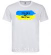 Чоловіча футболка Colors of freedom Білий фото