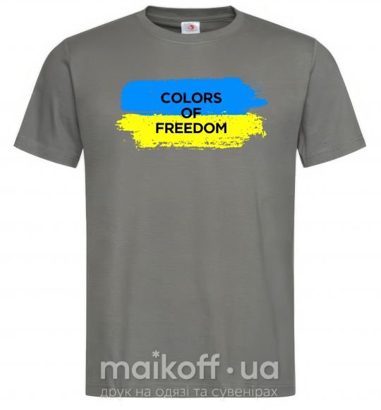 Чоловіча футболка Colors of freedom Графіт фото