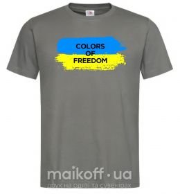 Мужская футболка Colors of freedom Графит фото