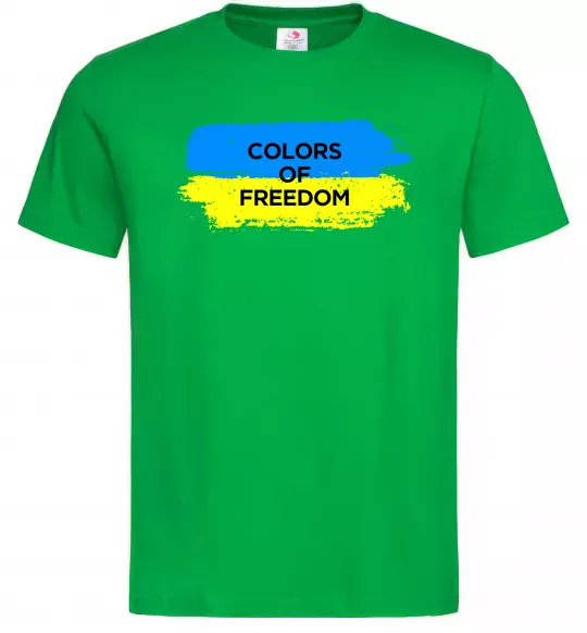 Мужская футболка Colors of freedom Зеленый фото