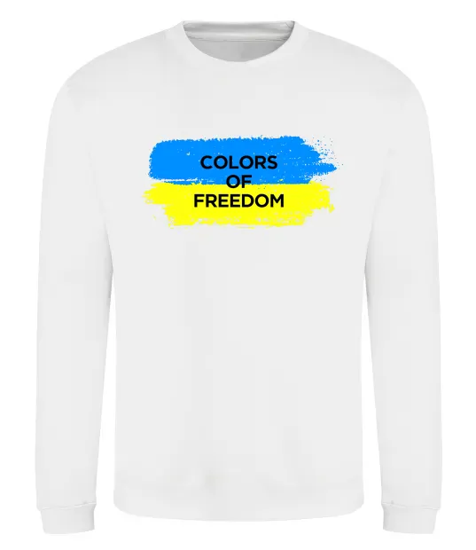 Свитшот Colors of freedom Белый фото