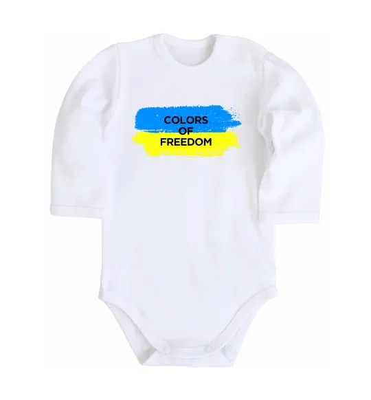 Детский боди Colors of freedom Белый фото