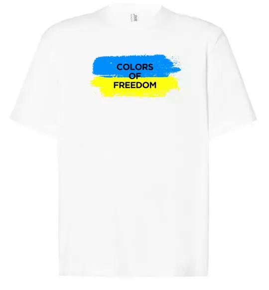 Футболка Оверсайз Colors of freedom Белый фото