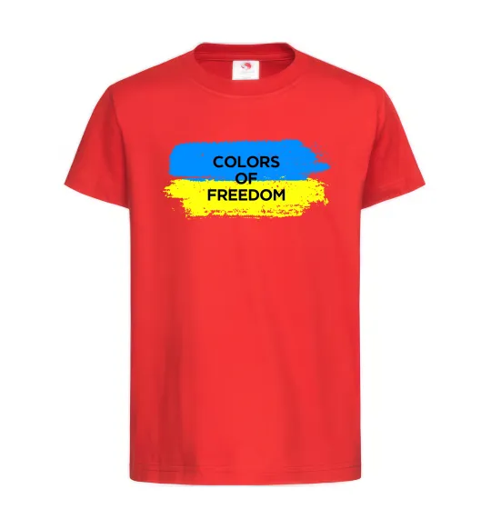 Дитяча футболка Colors of freedom Червоний фото