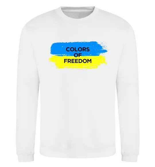 Світшот Colors of freedom Білий фото