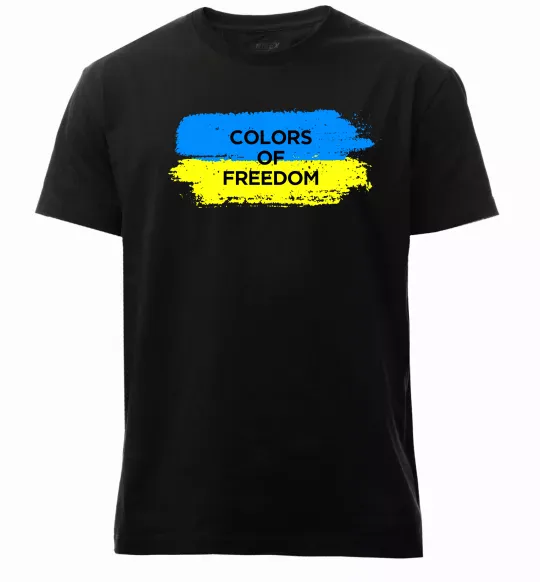 Мужская премиум футболка Colors of freedom Черный фото
