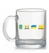 Чашка стеклянная Ukraine pixel elements Прозрачный фото