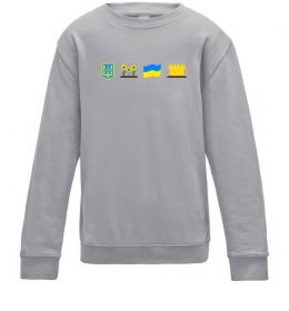 Дитячий світшот Ukraine pixel elements