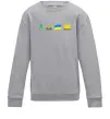 Детский Свитшот Ukraine pixel elements Серый меланж фото