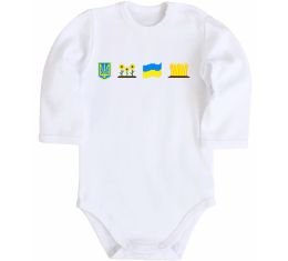 Дитячий бодік Ukraine pixel elements