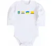 Детский боди Ukraine pixel elements Белый фото