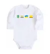 Дитячий бодік Ukraine pixel elements Білий фото