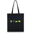 Эко-сумка Ukraine pixel elements Черный фото