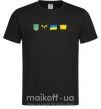 Мужская футболка Ukraine pixel elements Черный фото