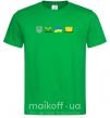 Чоловіча футболка Ukraine pixel elements Зелений фото